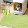 EVA Cat Litter Mat Double Layer Litter Box Filter Pad New Pet Litter Box Pad  Pet Supplies