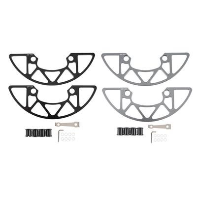 Fiets Kettingbladbeschermer Aluminiumlegering 104BCD Fiets Tandwielbeschermer voor 38 tot 40T Positief Negatief