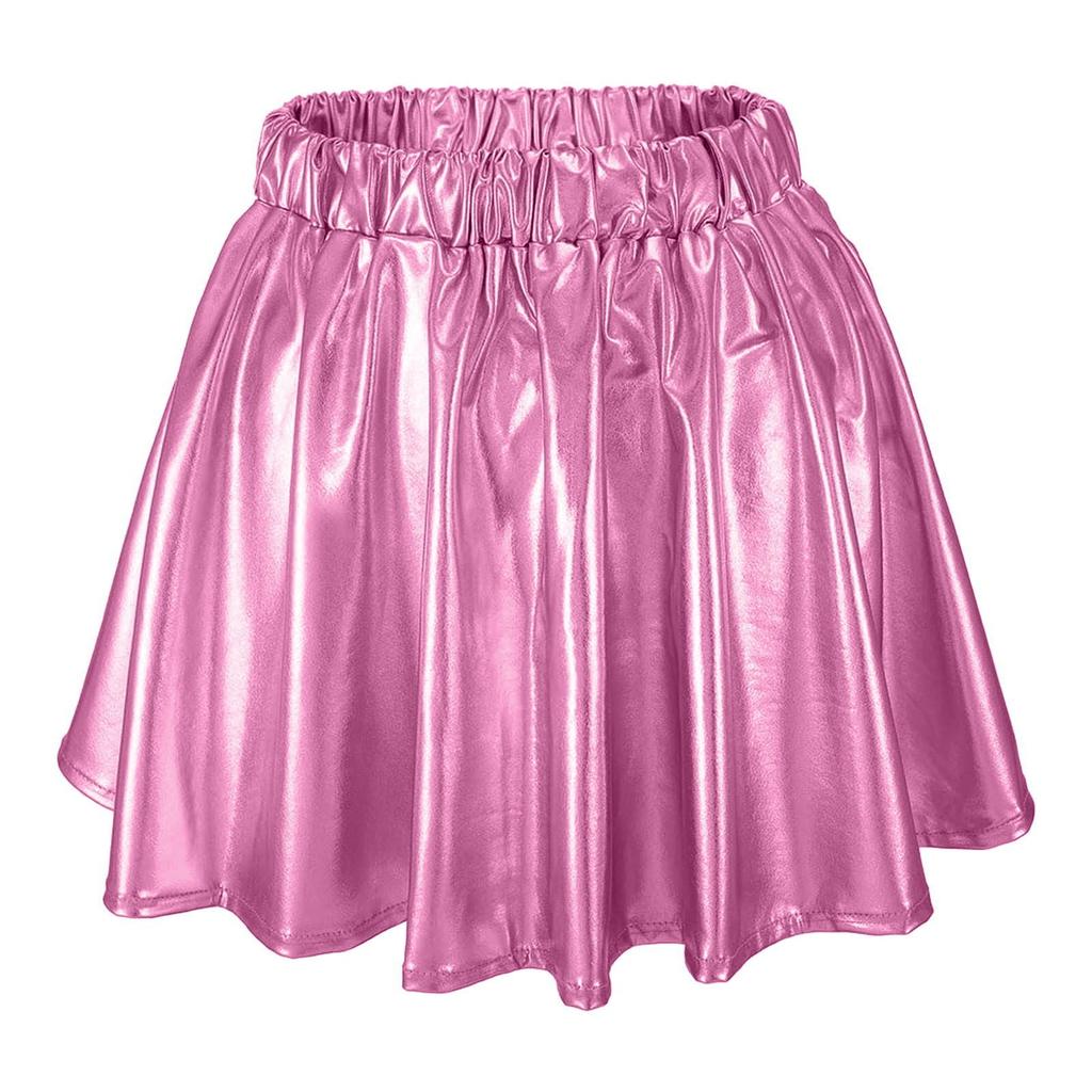 Women's Large Swing Skirt Stage Performance Costume Elastic Waist Pleated Skirt