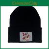 Mouse Mouse Minnie Knit Hat With Embroidered Alphabet Fabric Breathable