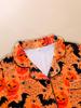 2025 Women's Long-Sleeve Pajama Set: Halloween Lapel Homewear for Spring & Autumn