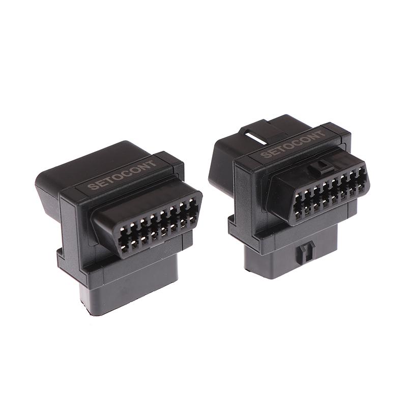 Obdii Cable Converter 16 Pin Male To 2 Female Obd2 Adapter For Diagnostic Extender