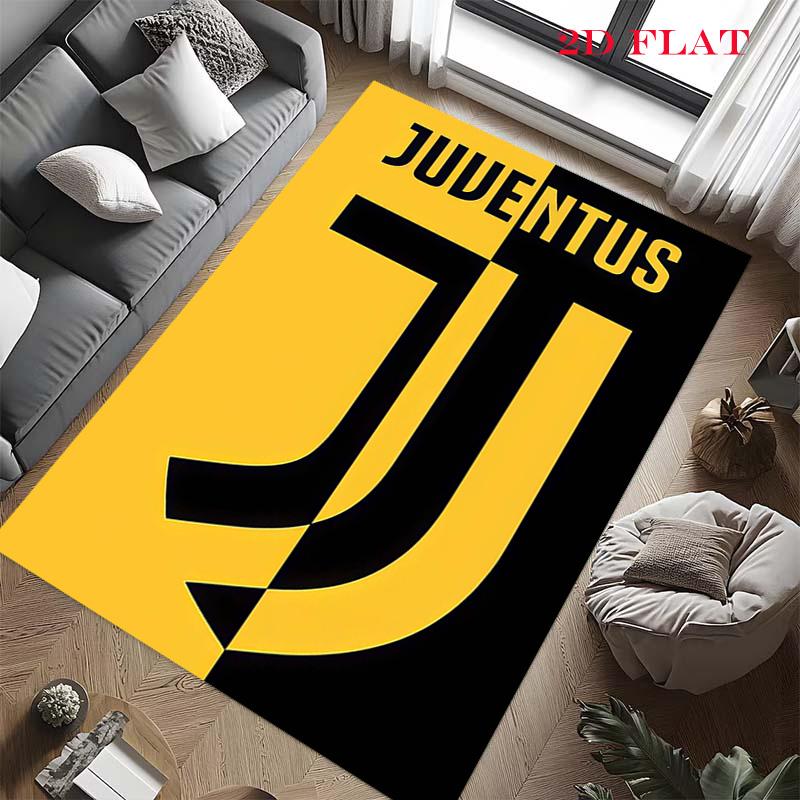 Tappeto Rug Juve per Soggiorno Camera da Letto Casa Decorazione Divano, Tappetino Antiscivolo per Giochi Bambini