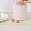 Mini Desktop Bin Small Trash Can Tube With Cover Bedroom Trash Can Garbage fresh color  Clean Storage detail design Box Desk