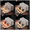 CHAHIGER TECHNOLOGY Portable Travel Ceramic Tea Set