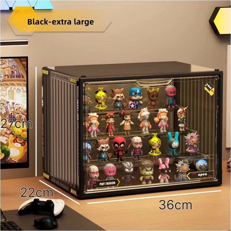 Containerized designs Acrylic Organizer for Collectible Figures and Blind Box High Definition Transparent Miniature Display Case