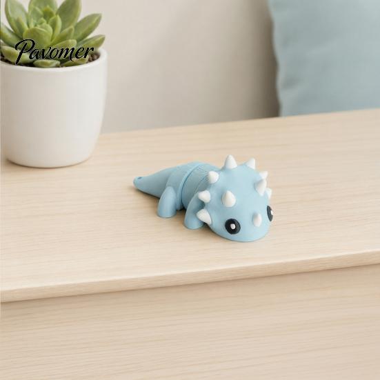 Spielbarer Dinosaurier-Stressball 3D-gedrucktes Fidget-Spielzeug, Niedliche bewegliche flexible Figur, Kindgerechtes Spielzeug Bewegliches Mini-Tier Entlastung Sensorisch