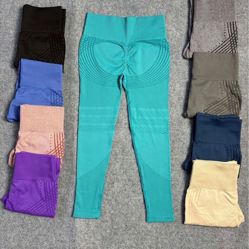 Pantalones de Yoga de Tiro Alto con Tacto Melocotón Levanta Glúteos: Leggings de Fitness para Mujer sin Costuras, Transpirables y de Secado Rápido