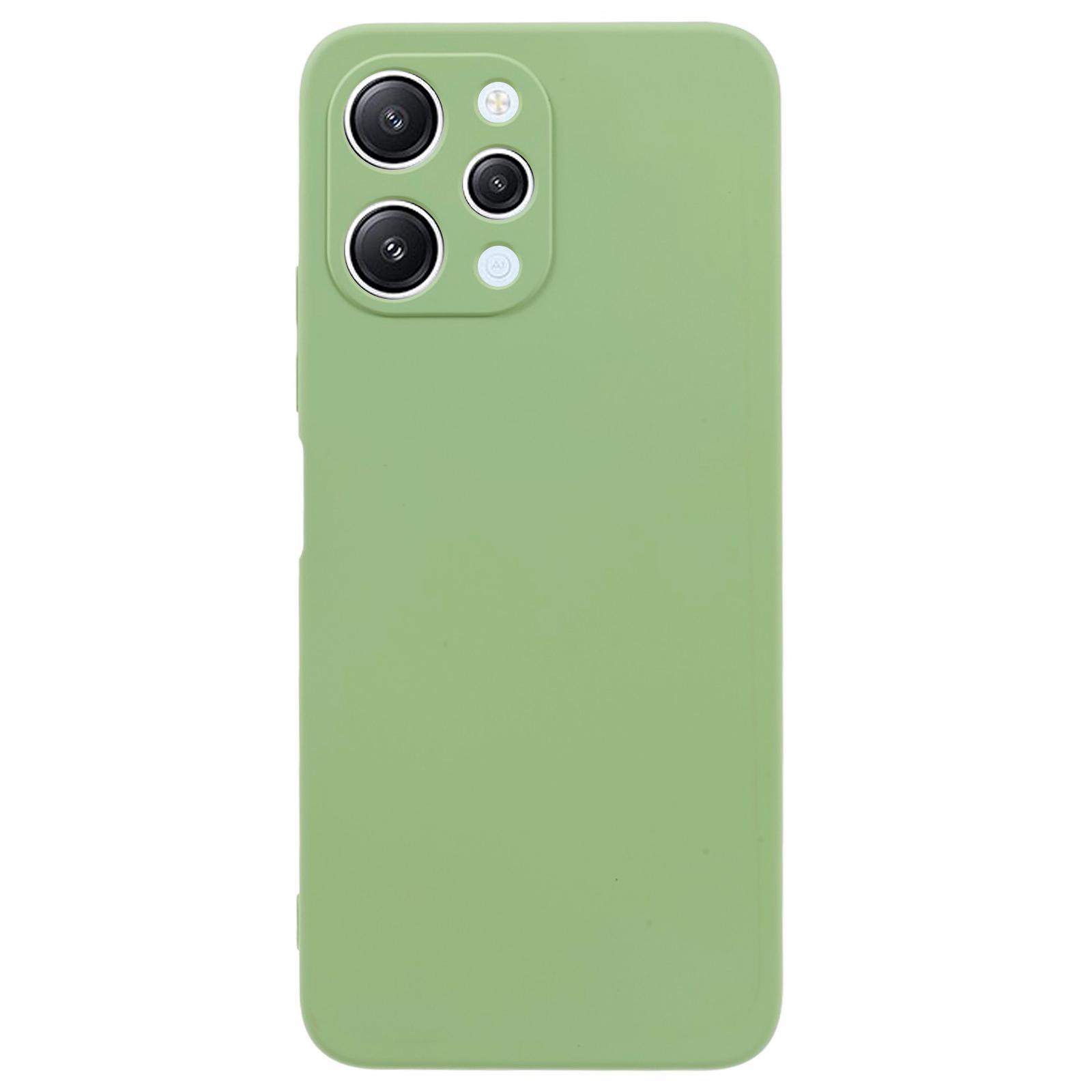 

Противоцарапный чехол для телефона Xiaomi Redmi 12 4G, резиновый чехол из ТПУ с подкладкой из микрофибры Matcha Green