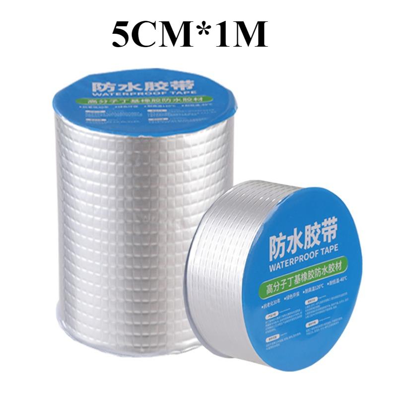 Sticky Aluminum Foil Butyl Tape Waterproof Sealant Tape High Temperature Resistant Self Adhesive Tape for Boat and Pipe Sealing