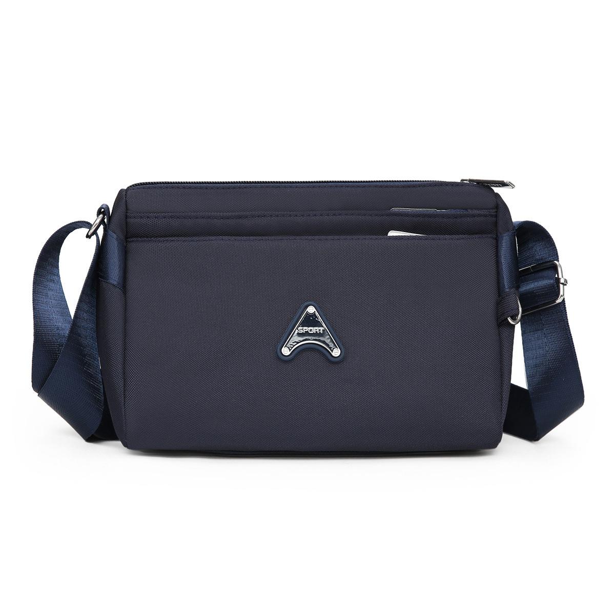 

Маленькая сумка через плечо 2025 года, новая женская осенне-зимняя универсальная высококачественная текстура, ткань Оксфорд, легкая сумка через плечо на одно плечо 25x8x17cm темно-синий