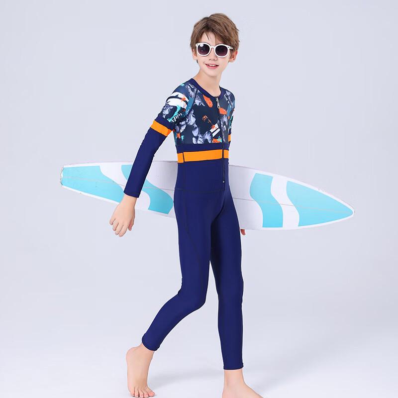 Alliance Messenger Boys  Long Sleeve One-Piece Swimsuit