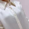 2026 Spring Fashion: Versatile Simple Acetate Shirt