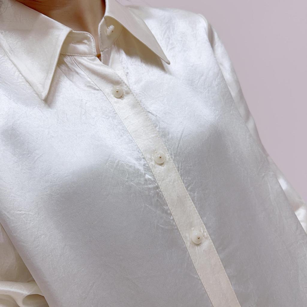 2026 Spring Fashion: Versatile Simple Acetate Shirt