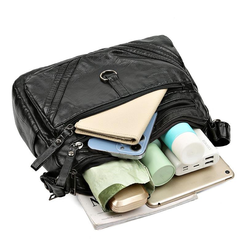 Bags Women's Casual Multi-layer Large Capacity Shoulder Bags Fashion Versatile Small Square Bags