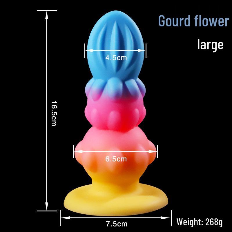 Colorful Calabash Flower Anal Plug - Unisex Self-Stimulator for Adult Intimacy