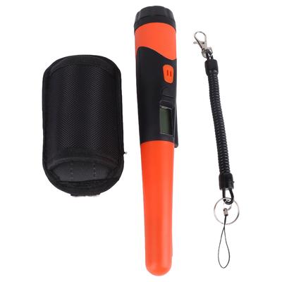 Orange Metal Detector with LCD Display Screen Treasure Searching Pinpointing Finder Probe