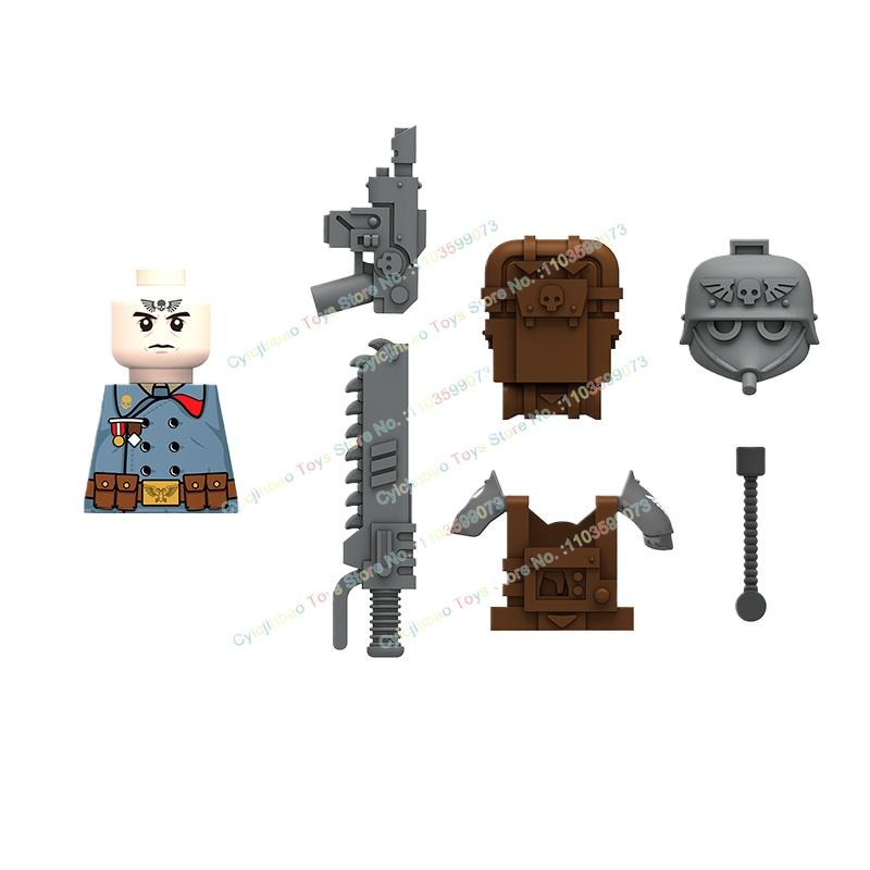 Modern Pyro Soldier Sergeant Signal Corps Sniper Instructor Building Blocks Bricks Accessories Head Weapon Kid Toys N201-208