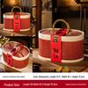 Chinese Style Bamboo Basket: 2025 New Year's Candy Gift Box