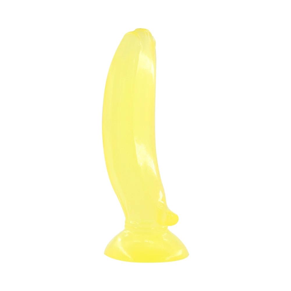 Realistic Dildo TPR Suction Cup Artificial Cock Cucumber Corn Shape Banana Penis Sex Toys for Woman