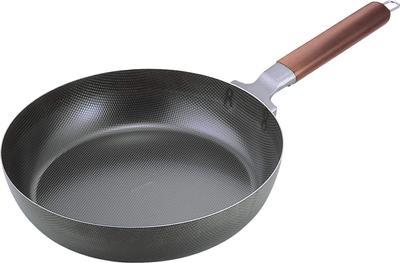 Shimomura Planning Frying Pan 22cm Embossed Iron 26252 Black Double-sided