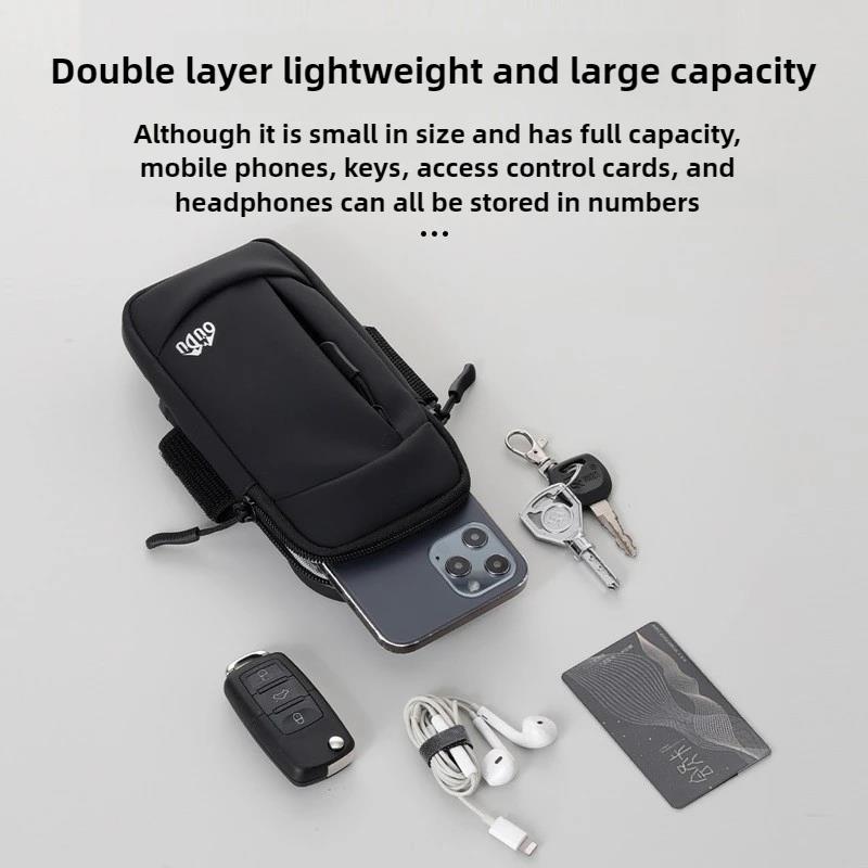 Sports Phone Armband for Iphone Outdoor Running Phone Arm Bag for Huawei 6.8 Inch Phone Unisex Wrist Bag Waterproof 6