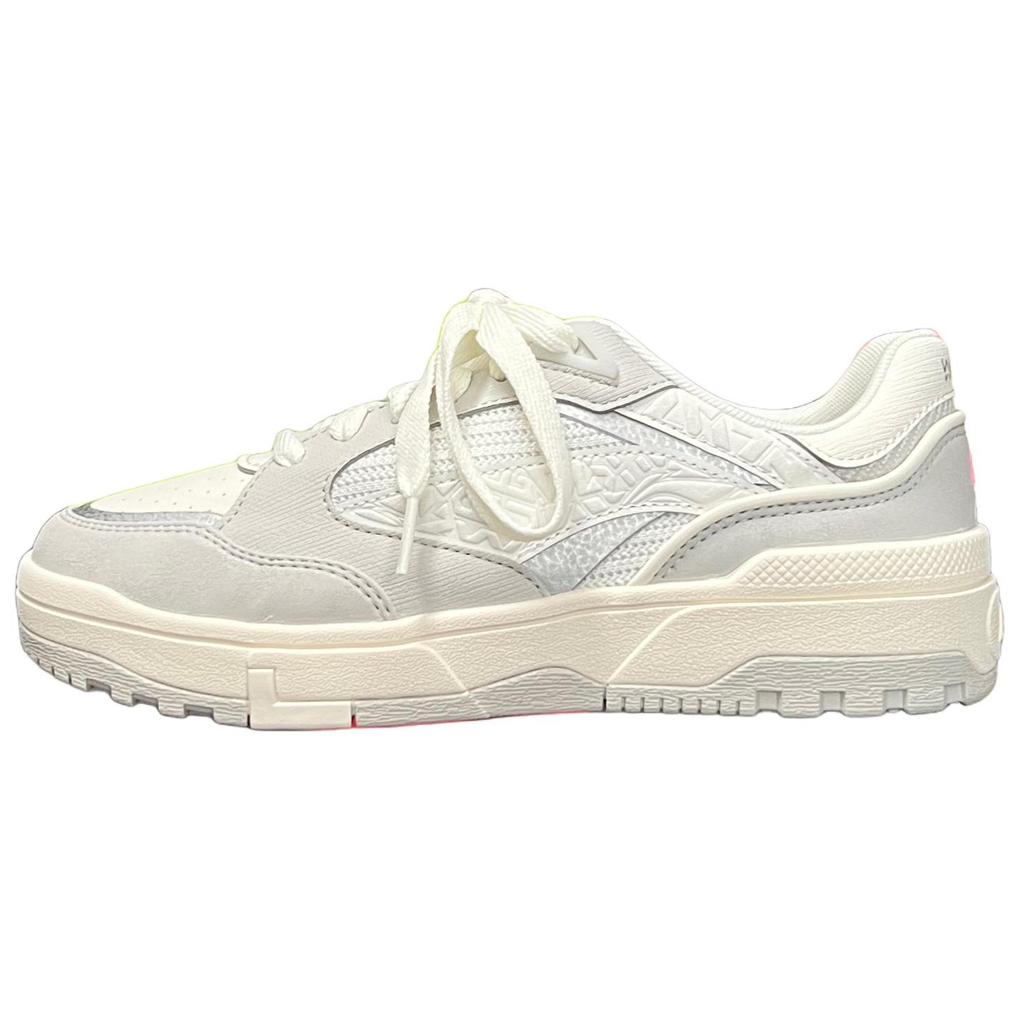 

Li Ning Wave LITE Амортизирующие износостойкие низкие кеды для скейтбординга Женские Бело-серые AGCW162-1/ 36