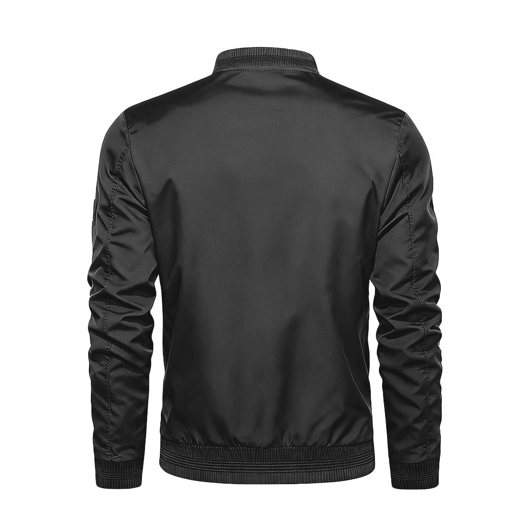 Men's Jackets Fall Bomber Jacket for Men Streetwear Baseball Coat Stand Collar Slim Zipper Up Outdoor Jacket Men Coat