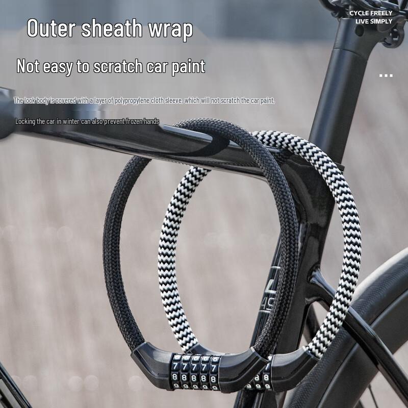 West Rider Bicycle Anti-Theft Combination Cable Lock