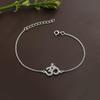 Om Silver Bracelet, 925 Sterling Silver Handmade Jewelry, Spiritual Jewelry, Women Bracelet, Gift For Her