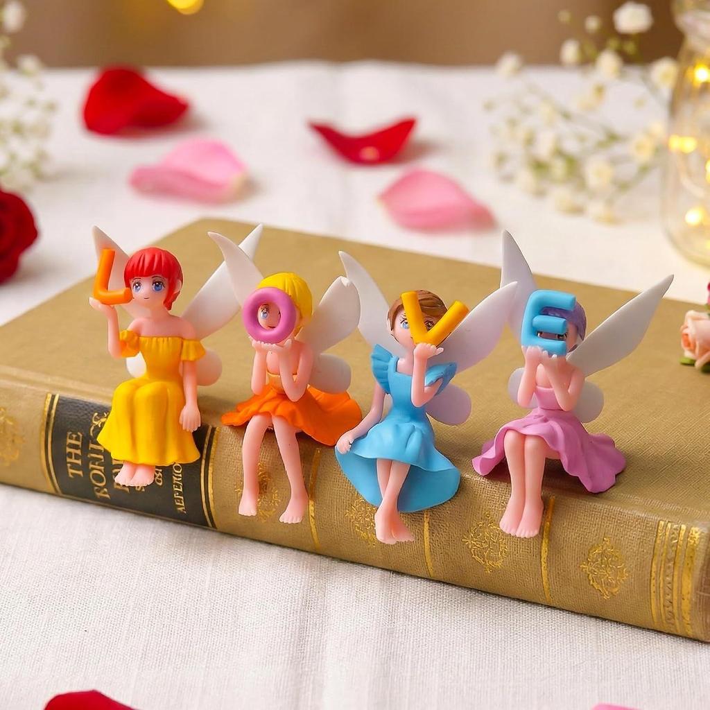 CraftIndia Set of 4 Dolls with Love Miniature Toys