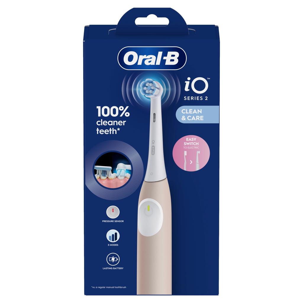 Oral-B Io 2 Electric Toothbrush, Calm Pink 1 Pc