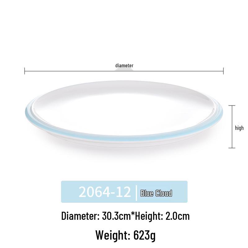 Okrągły talerz melaminowy - Naczynia stołowe inspirowane porcelaną dla restauracji i hoteli, Idealny do kuchni zachodniej