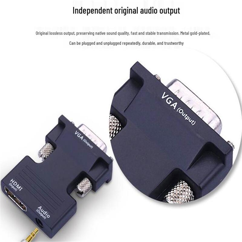 High-Definition HDMI To VGA Video Converter with Audio Cable