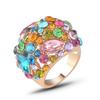 Diseño de Joyería de Lujo Anillos Vintage para Mujer Anillo de Boda Estético Accesorios de Moda Anillo de Pareja Joyería de Cristal