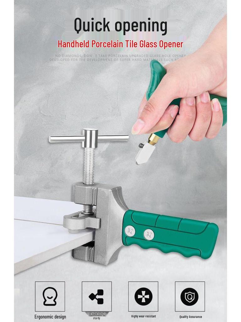 Multifunctional Ceramic and Glass Tile Cutter for Household Use - Manual Scoring Tool, Hot Sale