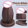 6 Sizes Realistic Veins Soft Huge Dildo Double Silicone Penis Gay Masturbation Suction Cup Dick Woman Man Anal Adult Sex Toys 18