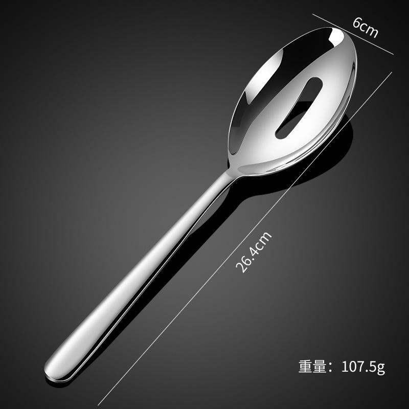 Thickened elegant 304 stainless steel tableware, knife, fork, spoon, steak set series, western coffee dessert spoon