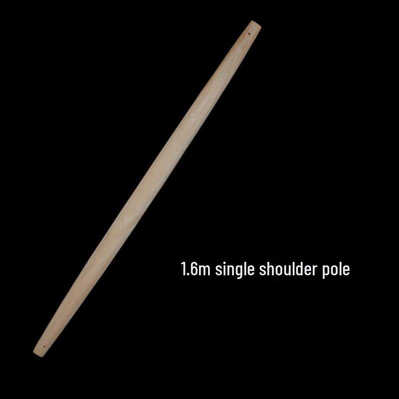 Doppelhaken-Tragestange aus Massivholz - Verdickte Zypresse, Traditionelles Haushalts-/Landwirtschaftsdesign