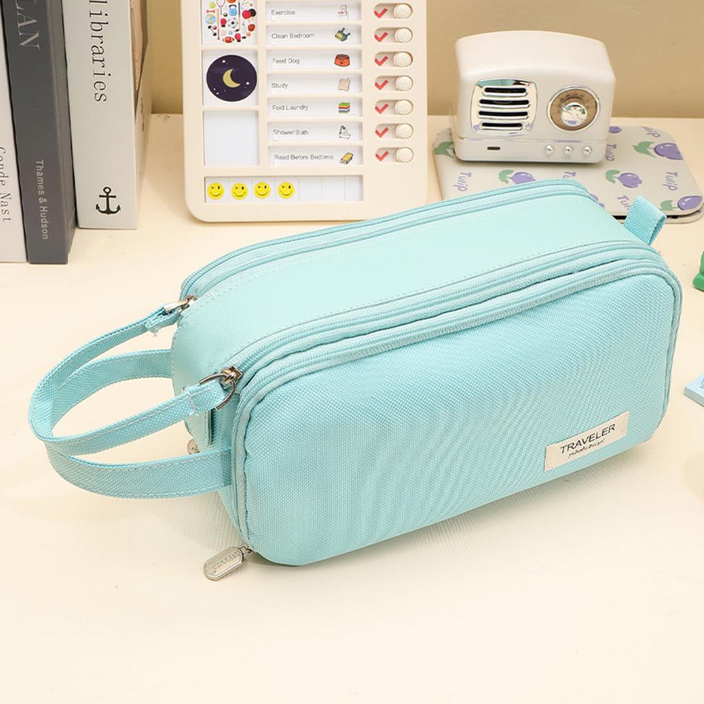 Kawaii Portable Pencil Case Large Capacity Ins Stationery Storage Bag Multifunctional Pen Box School Office Supplies Stationery