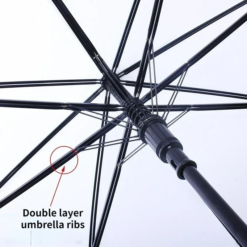 8 Bones Anime Umbrella with Long Handle Windproof Samurai Sword Japanese Ninja-like Sun Rain Straight Beach Umbrella for Gifts
