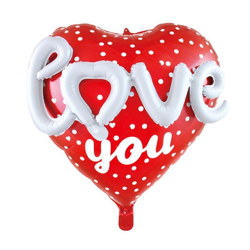 22-inch Round Happy Birthday Love Letter Balloon Set Party Decorations Foil Balloons