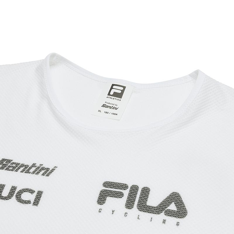 FILA Cycling Psyche Flow Series Fashion Versatile Letter Simple Comfortable Sleeveless Tank Top Men tops White A11M528112F-WT