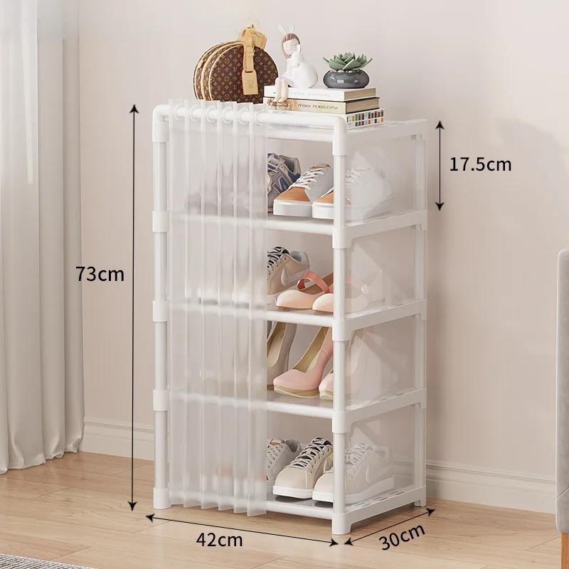 Dustproof Shoe Rack Household Racks Multi-Layer Shelf Dustproof Door Dust-Proof Shoes Storage Box Shoe Rack Organizer Cabinet 6737₽