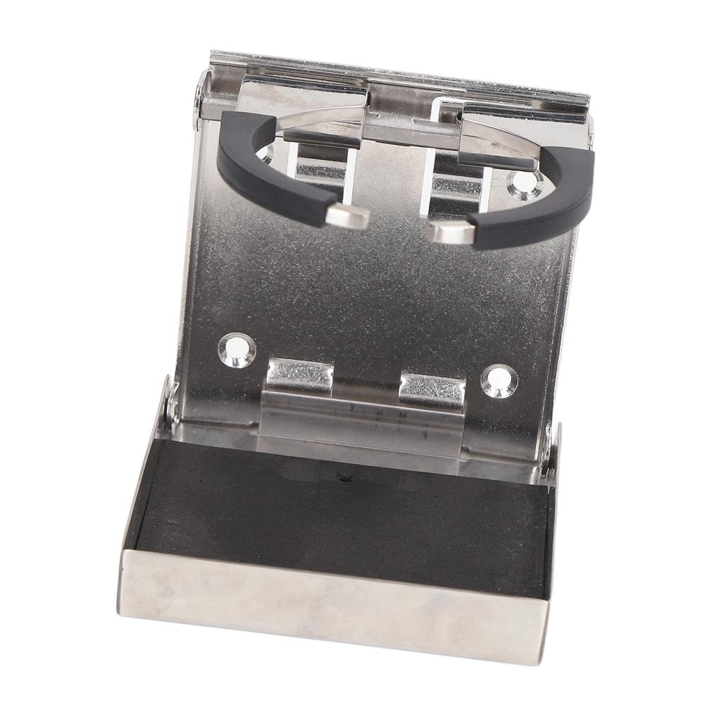 Fold Up Cup Holder Adjustable 53‑80mm Marine Stainless Steel Drink Holder for Boat Truck