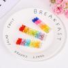 Cute Girls Women Duckbill Gummy Headwear Jelly Bear Hairpin Candy Color Colorful Hair Clip Barrette