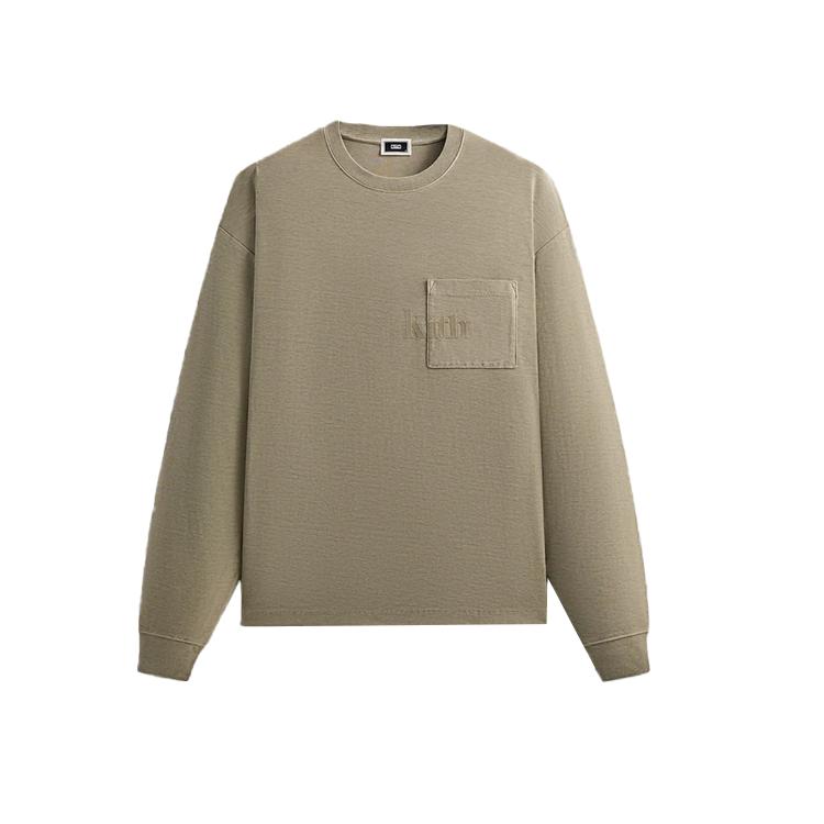 

Kith Мужской топ Quinn с длинным рукавом, цвет пластырь, KHM032598-208 XL