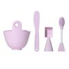 3/4Pcs Mixing Stick Silicone Face Mask Mixing Bowl Set DIY Soft Mask Bowl Brushes Face Care Portable Facial Mask Tools Kit Women