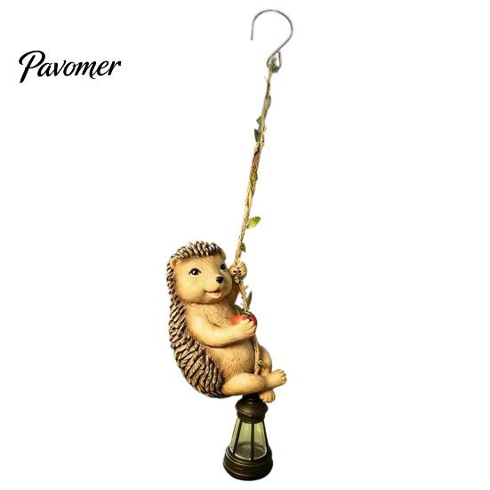 Unique Yard Decor for Garden Lovers Climbing Animal Solar Light, Resin Statue with Lantern, Fence Lights Hanging Light Outdoor Tree Decoration