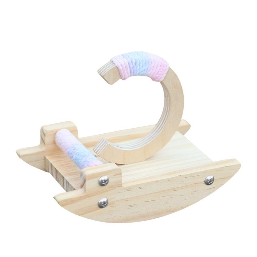 Bite-resistant Parrot Perch Stand Wear-resistant Bird Rocking Stand  Cage Accessory